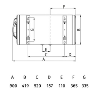 Хоризонтален бойлер Tedan Standard BT 80 Inox ХЛ - неръждаем