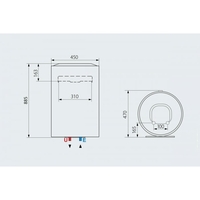Вертикален бойлер Ariston LYDOS WiFi 100 V 1.8K EN EU