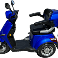 Електрическа триколка В1 | Синя, 1500W, 5 батерии, 2024