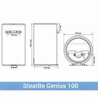 Вертикален бойлер Atlantic Genius Steatite 100