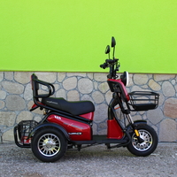 Двуместна електрическа триколка MaxMotors Pudding 1800W-48V-20Ah RED