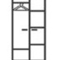 Гардероб АВА 21 – корпус венге