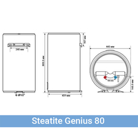 Вертикален бойлер Atlantic Genius Steatite Wi-Fi 80