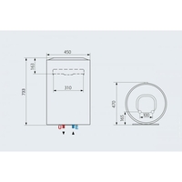 Вертикален бойлер Ariston LYDOS WiFi 80 V 1.8K EN EU