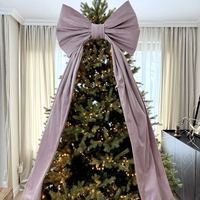 Коледна панделка (кадифе)