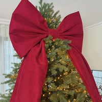 Коледна панделка (кадифе)