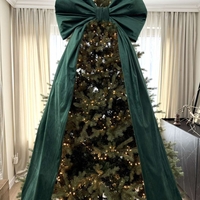 Коледна панделка (кадифе)