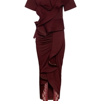 NAMELESS Iconic Set in burgundy