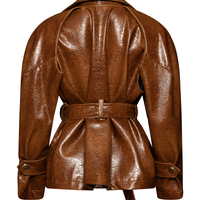 Кожен къс шлифер OCHRA