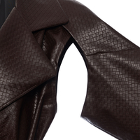 NAMELESS Leather short Trench coat