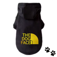 Дрешка The dog face - черна/златна