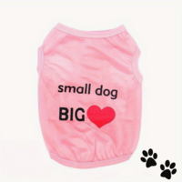 Дрешка Small dog big heart - розова