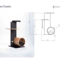 Дизайнерска котешка кула за катерене THE TOWER