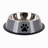 Купичка за храна и вода за кучета - сива