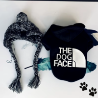 Дрешка The dog face - черна
