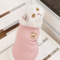 Елегантен пуловер с мече за котки