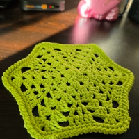 Урок-Ръчно изплетена подложка за кафе/Подробно описание