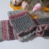 Hand Knitted Gaiters/Warm Winter Accessories