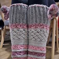 Hand Knitted Gaiters/Warm Winter Accessories