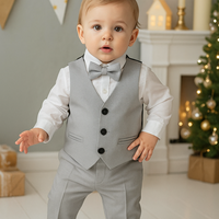 Елегантен костюм за бебе момче с папийонка