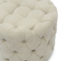 Табуретка Opera Antique White 55см, наситен туид,антично бяло