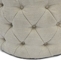 Табуретка Opera Antique White 55см, наситен туид,антично бяло
