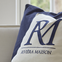 Възглавница RM Monogram,бяла,50см/50см