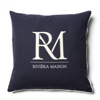 Възглавница RM Monogram,синя,60см/60см