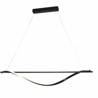 LED Пендел 17W, Топла светлина 3000K, Пясъчно черен