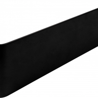 LED стенен осветител, алуминий, черен, IP20, 12W, 3000K, 316x90x30 мм