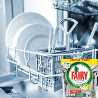 Таблетки за съдомиялна Fairy Platinum All in One, 62 броя