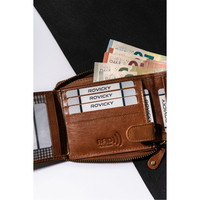 Мъжки кожен портфейл с цип и RFID - Always Wild