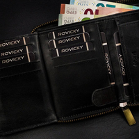 Голям, вертикален кожен портфейл с RFID - Always Wild