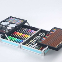 Комплект за рисуване в куфар - син