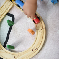 Дървен комплект за игра - влакче