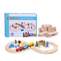 Дървен комплект за игра - влакче
