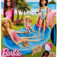 Кукла Barbie с басейн и пързалка