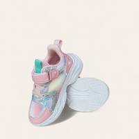 Детски модни маратонки с велкро в лилав цвят модел: T2609 pink