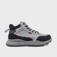 Спортни мъжки боти с връзки и цип в сив цвят M2425-2 Grey
