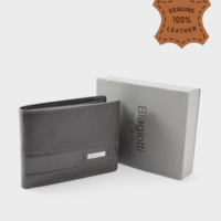 Mъжки портфейл в тъмно кафяв цвят от естествена кожа марка Biagiotti модел: LB7653-04