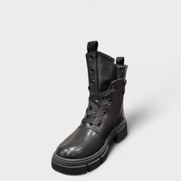 Дамски боти тип кубинки в черен цвят модел: 88106-1 black