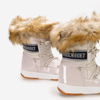 Дамски бежови апрески с пух модел: FF-58 beige