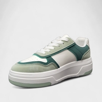Дамски маратонки с масивна подметка в зелено W014303 Green