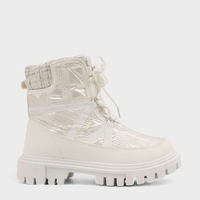 Дамски бели апрески с връзки K25-2 white