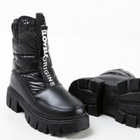 Дамски апрески с подметка с платформа в черен цвят модел: 164159 black