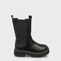 Модерни дамски боти с ластик в черен цвят модел: BT Cira black