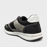 Мъжки спортни маратонки Speed в черно и сиво – 933 black