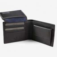 Mъжки портфейл в тъмно кафяв цвят от естествена кожа марка Biagiotti модел: LB7653-04