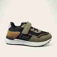 Детски маратонки с велкро лепенка и модерна визия – W014294 Khaki
