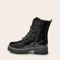 Детски боти в черен цвят с лачено покритие W585016 black